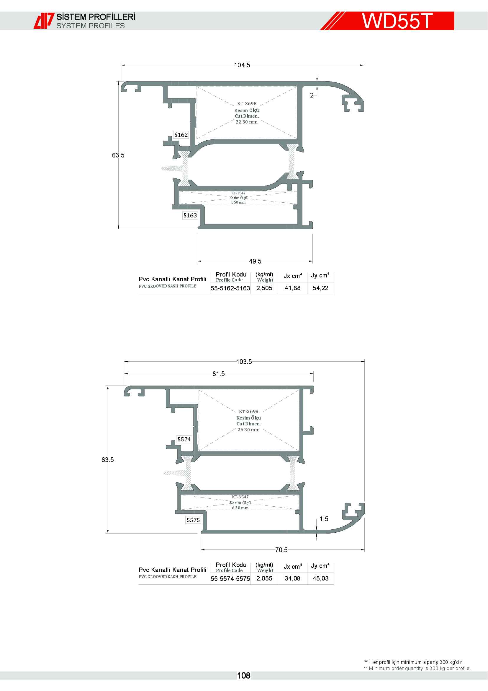 S 55 Yalıtımlı Alüminyum 37